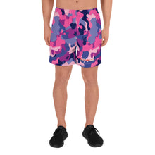 將圖片載入圖庫檢視器 George Isaiah BubbleGum camouflage Athletic Shorts