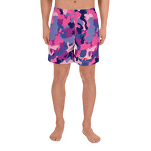 將圖片載入圖庫檢視器 George Isaiah BubbleGum camouflage Athletic Shorts