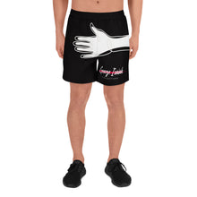 Load image into Gallery viewer, George Isaiah Stop looking Black Athletic Short