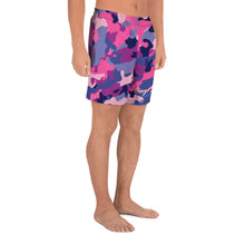 將圖片載入圖庫檢視器 George Isaiah BubbleGum camouflage Athletic Shorts