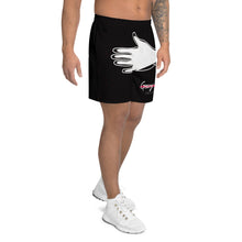 Load image into Gallery viewer, George Isaiah Stop looking Black Athletic Short