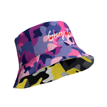 將圖片載入圖庫檢視器 George Isaiah Banana bubbleGum camouflage Reversible bucket hat