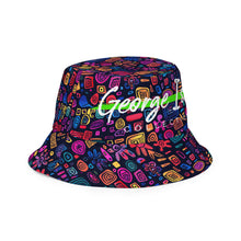 Load image into Gallery viewer, George Isaiah DarkMatter Reversible bucket hat