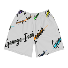 Load image into Gallery viewer, George Isaiah, heather gray, color label, Men's Athletic, Long Shorts