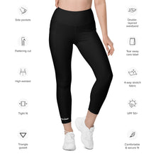 Load image into Gallery viewer, George Isaiah Black Leggings