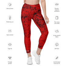 將圖片載入圖庫檢視器 George Isaiah ASH RED Leggings with Pockets