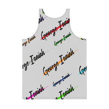 Carregar imagem no visualizador da galeria, George Isaiah, Heather gray, color label, Unisex Tank Top