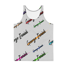 Carregar imagem no visualizador da galeria, George Isaiah, Heather gray, color label, Unisex Tank Top