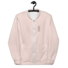 Carregar imagem no visualizador da galeria, George Isaiah, Stacked Label, PanTone Pink, Unisex Bomber Jacket
