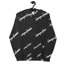 將圖片載入圖庫檢視器 George Isaiah, Gray label all over, unisex hoodie
