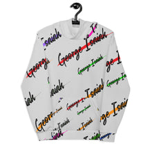 Load image into Gallery viewer, George Isaiah, Heather Gray, color Label, all over, Unisex Hoodie