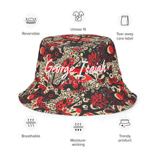 Charger l&#39;image dans la galerie, George Isaiah doodle camouflage Reversible bucket hat
