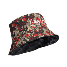 Charger l&#39;image dans la galerie, George Isaiah doodle camouflage Reversible bucket hat
