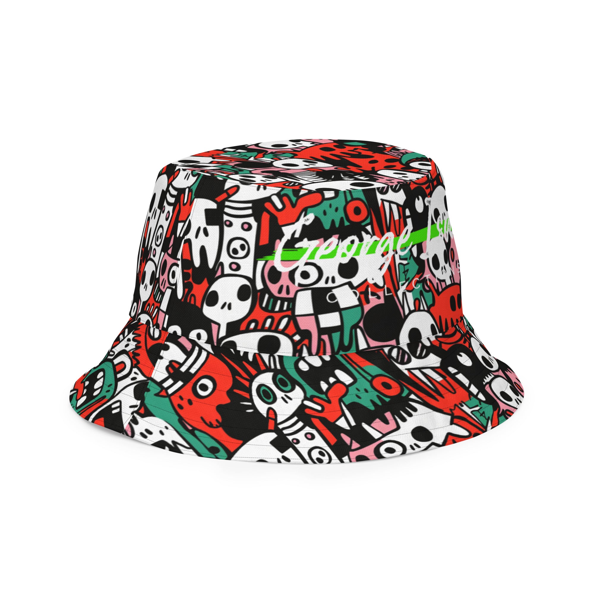 George Isaiah berserk Warrior Reversible bucket hat – George