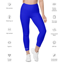 Carregar imagem no visualizador da galeria, George Isaiah Blue Leggings with pockets
