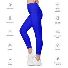 Carregar imagem no visualizador da galeria, George Isaiah Blue Leggings with pockets
