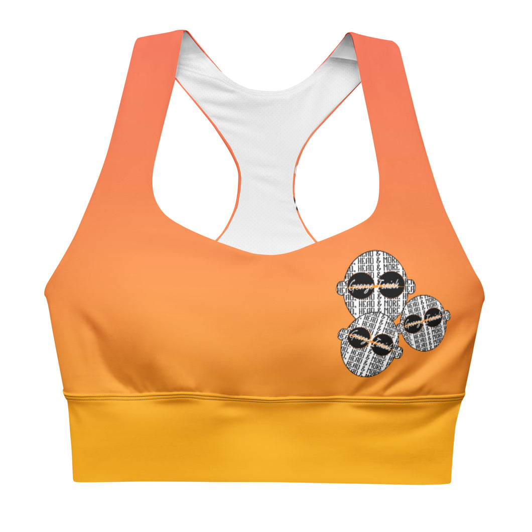 Bunkhead, George Isaiah, Orange, Longline sports bra