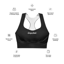 画像をギャラリービューアに読み込む, George Isaiah Black Sports Bra
