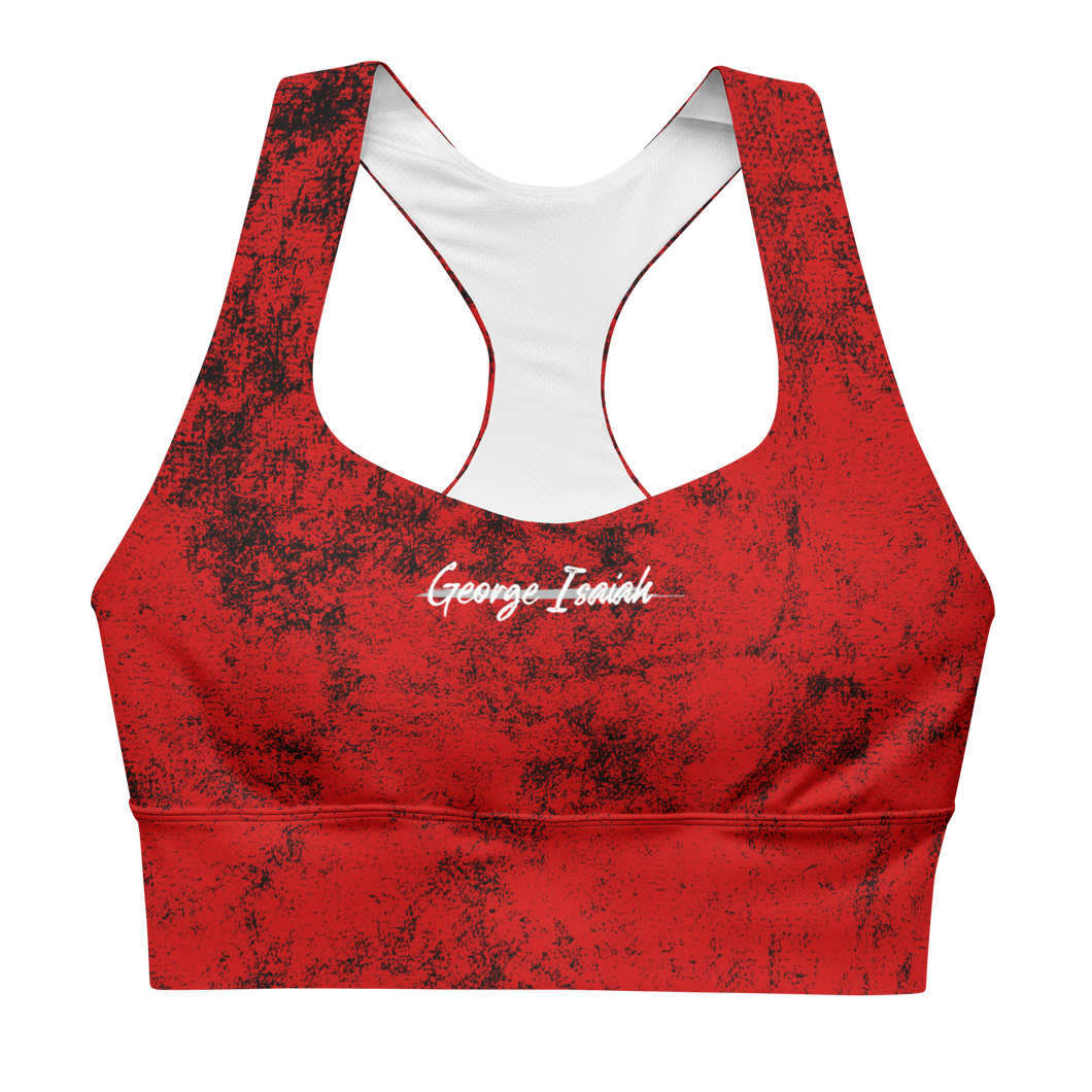 George Isaiah ASH RED Sports Bra