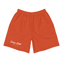 將圖片載入圖庫檢視器 George Isaiah, Orange Burst, Men&#39;s Athletic, Long Shorts
