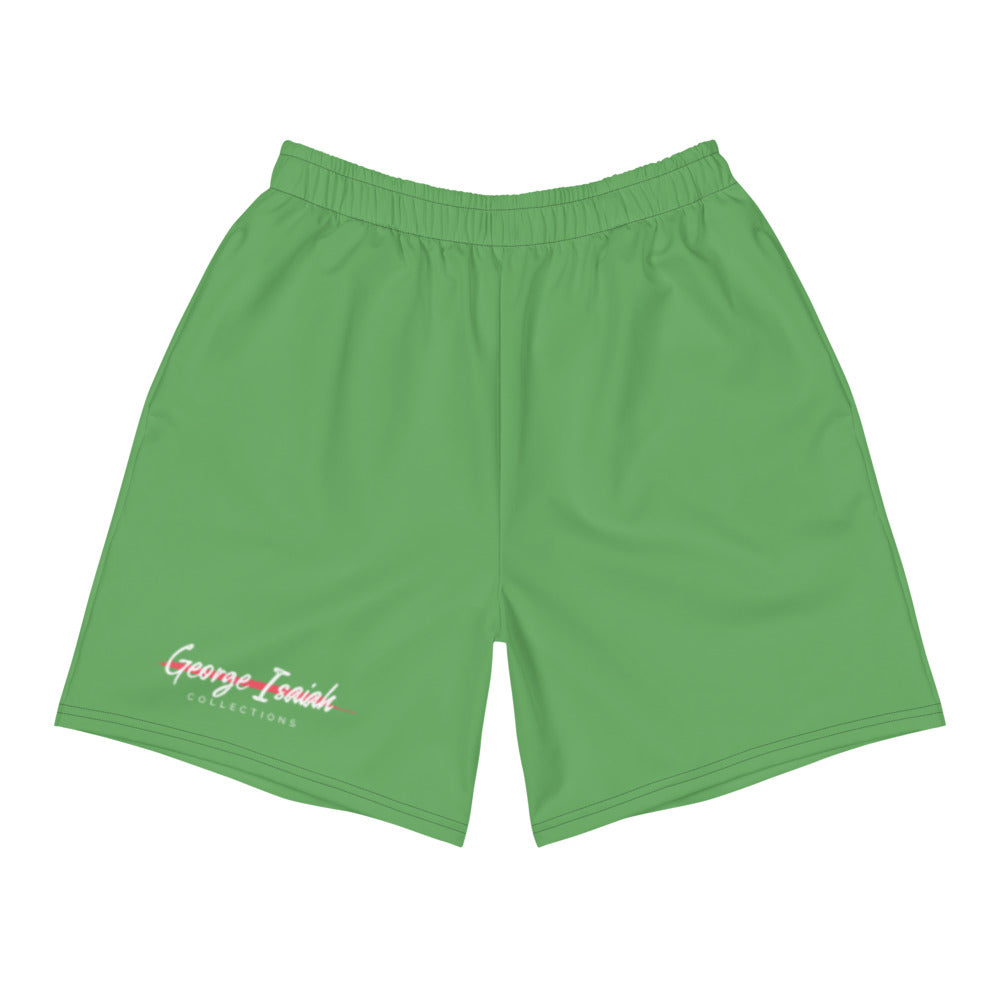 George Isaiah, Summer Green, Men's Athletic, Long Shorts