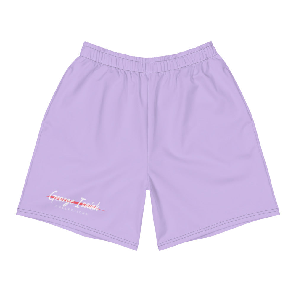 George Isaiah, Pantone Purple, Men's Athletic, Long Shorts