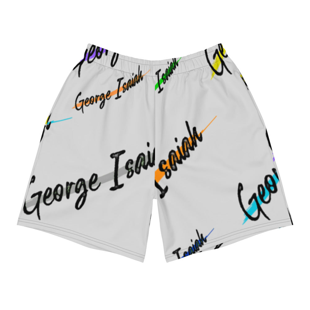 George Isaiah, heather gray, color label, Men's Athletic, Long Shorts