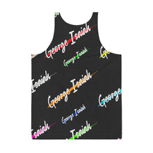 Carregar imagem no visualizador da galeria, George Isaiah, Black color label, Unisex Tank Top
