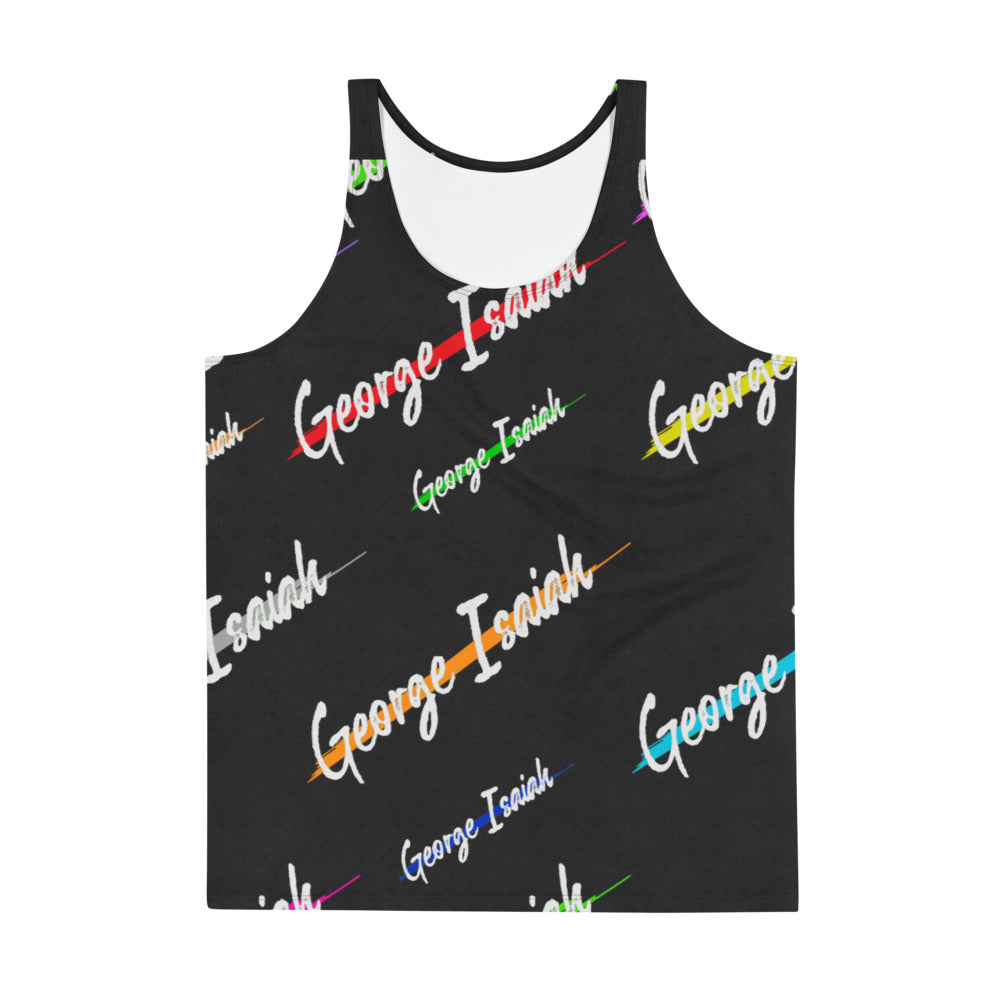 George Isaiah, Black color label, Unisex Tank Top