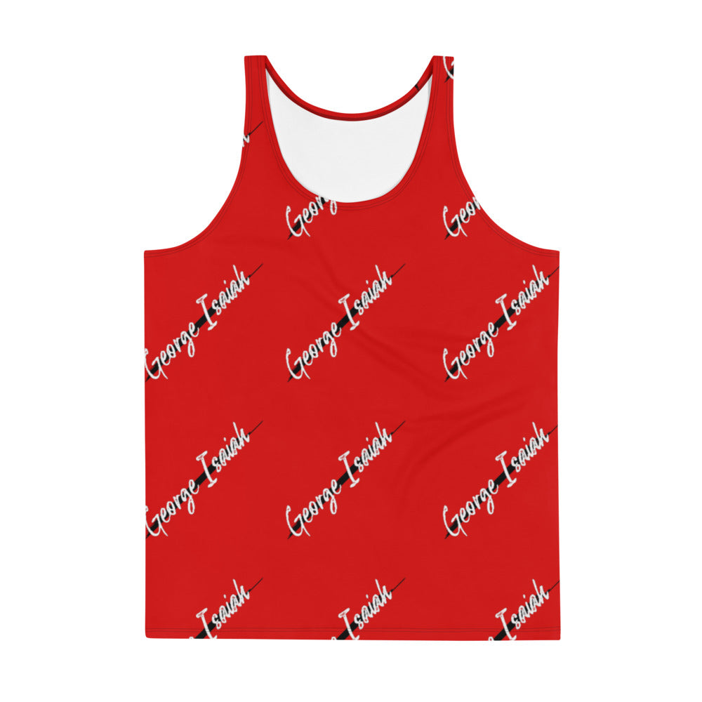 George Isaiah, RED, Black Label, all over, Unisex, Tank Top