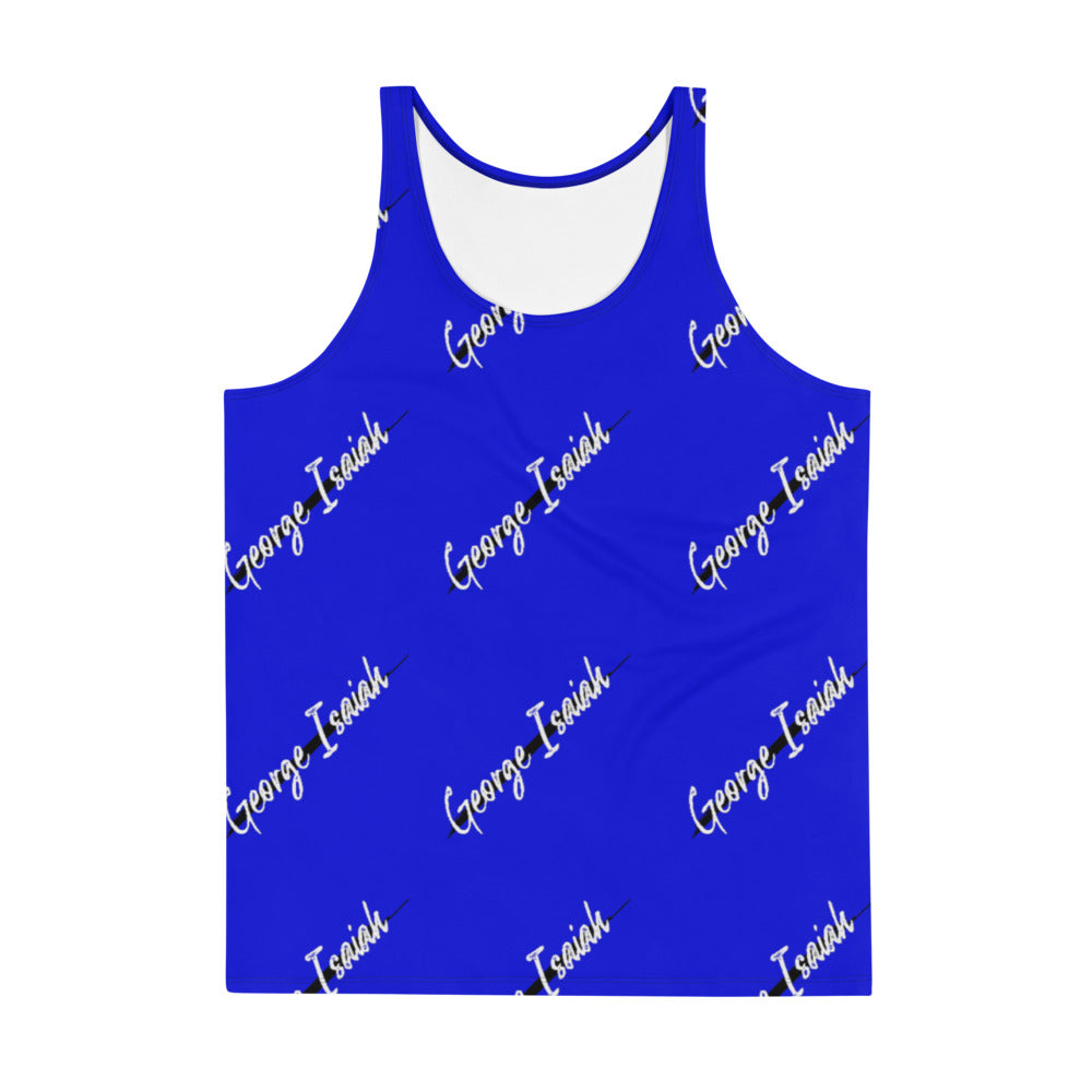 George Isaiah, BLK Label, Blue, Unisex, Tank Top