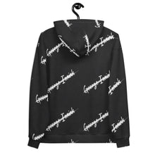 Load image into Gallery viewer, George Isaiah, Gray label all over, unisex hoodie
