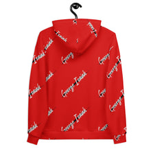 Load image into Gallery viewer, George Isaiah, RED, Black Label all over, Unisex Hoodie
