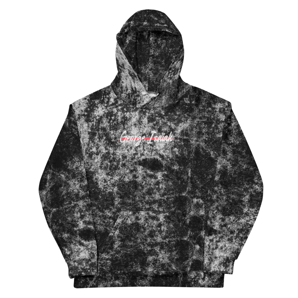 George Isaiah, Snow Dust Ash, All-Over Print Unisex Hoodie