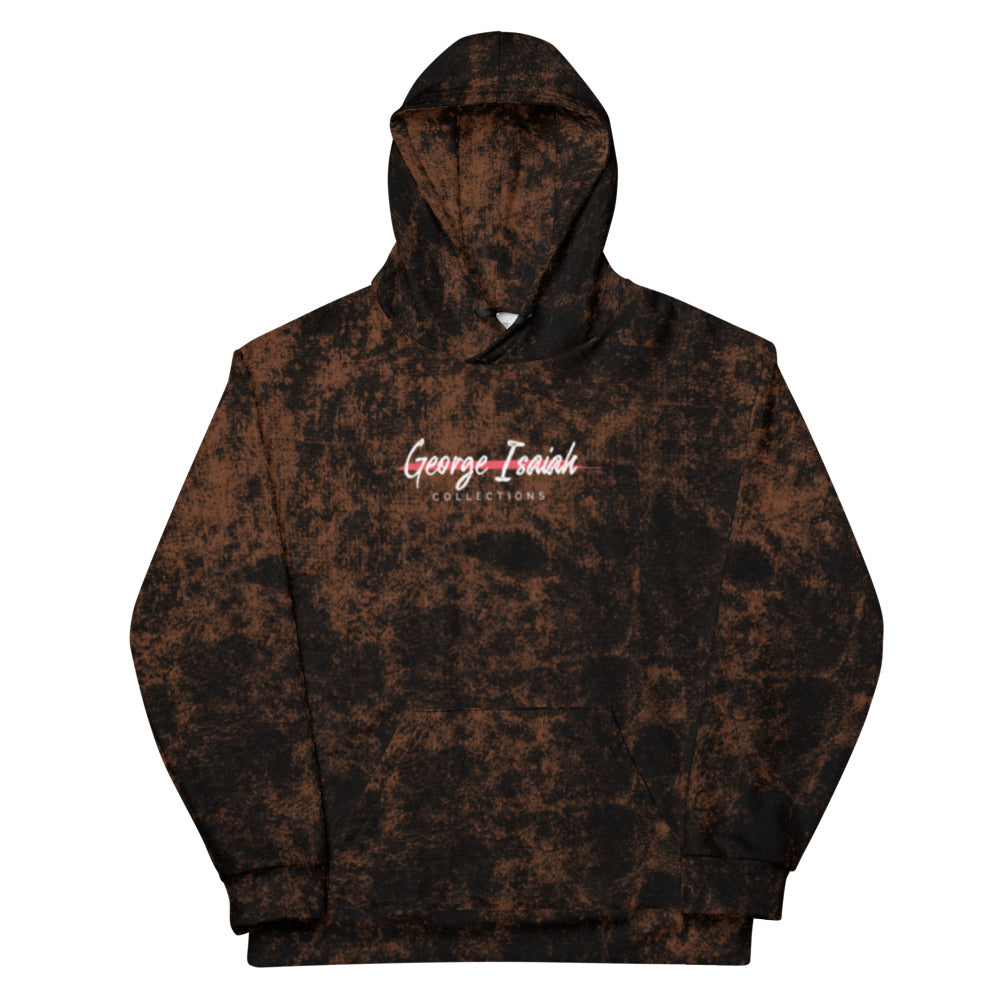 George Isaiah, Brown Ash, All-Over Print Unisex Hoodie