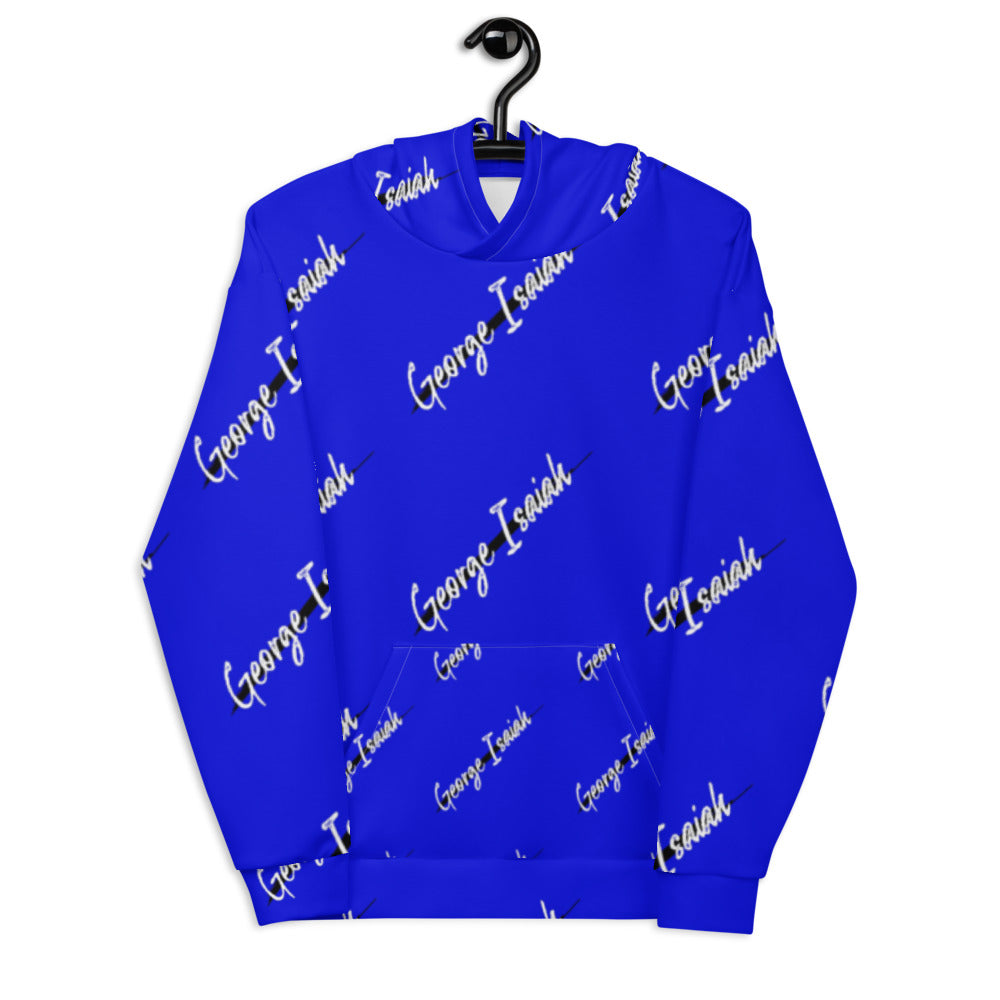 George Isaiah, BLK Label, Blue, Unisex Hoodie